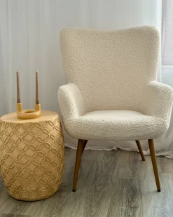 Stolik pomocniczy ZOGNO 33 cm 33 cm Jasnobeżowy