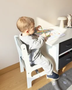 Best Stół z krzesłami dla dzieci YALGOO Biały Dzieci Krzesła I Stoły Dziecięce|Wszystkie Fotele