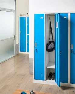 Clearance ATHLETE Metal Biały/ niebieski Szafki Socjalne|Wszystko Do Przechowywania