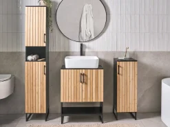 Discount Szafka łazienkowa MISCANTI Bambus 30 cm Jasnobrązowy Wszystko Do Przechowywania W Łazience|Szafki Łazienkowe