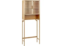 Clearance Szafka łazienkowa OKARCHE Bambus 63 cm Jasno Wszystko Do Przechowywania W Łazience|Szafki Łazienkowe
