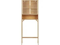 Clearance Szafka łazienkowa OKARCHE Bambus 63 cm Jasno Wszystko Do Przechowywania W Łazience|Szafki Łazienkowe