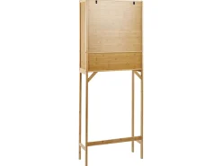 Clearance Szafka łazienkowa OKARCHE Bambus 63 cm Jasno Wszystko Do Przechowywania W Łazience|Szafki Łazienkowe