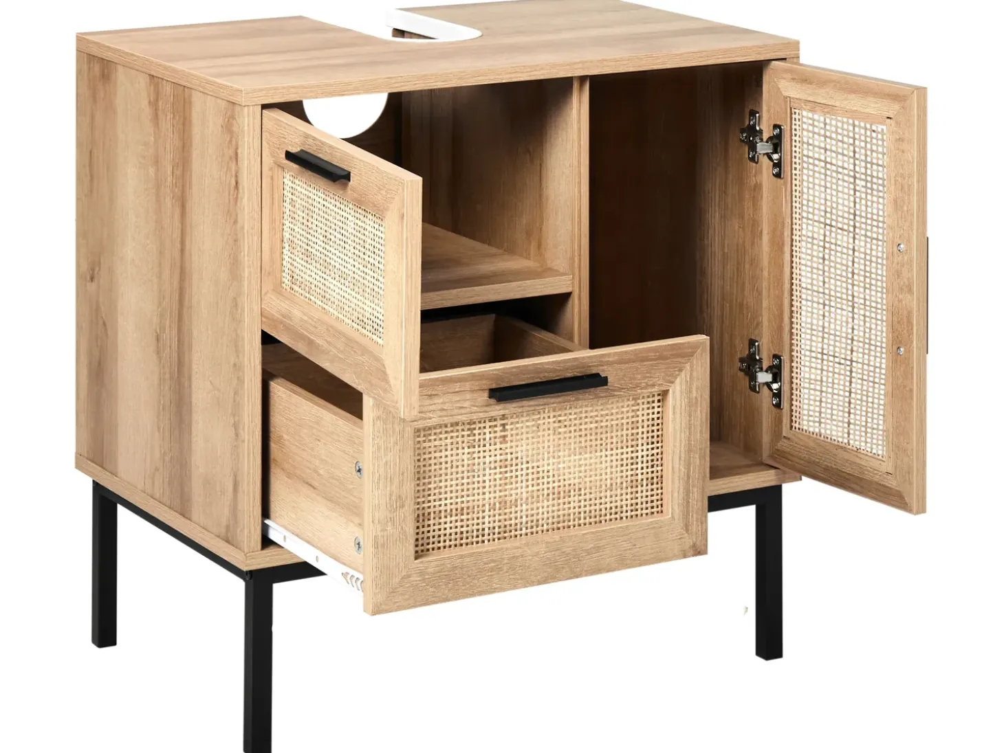 Discount ROSELL 60 cm Jasnobrązowy Wszystko Do Przechowywania W Łazience|Szafki Pod Umywalkę