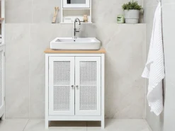 Hot ALAMOS 60 cm Biały Wszystko Do Przechowywania W Łazience|Szafki Pod Umywalkę