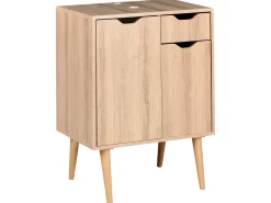 Best Szafka łazienkowa pod umywalkę CANOAS 60 cm Jasno Wszystko Do Przechowywania W Łazience|Szafki Pod Umywalkę