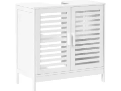 New Szafka łazienkowa pod umywalkę MISSOULA Bambus 60 cm Wszystko Do Przechowywania W Łazience|Szafki Pod Umywalkę