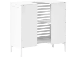 New Szafka łazienkowa pod umywalkę MISSOULA Bambus 60 cm Wszystko Do Przechowywania W Łazience|Szafki Pod Umywalkę