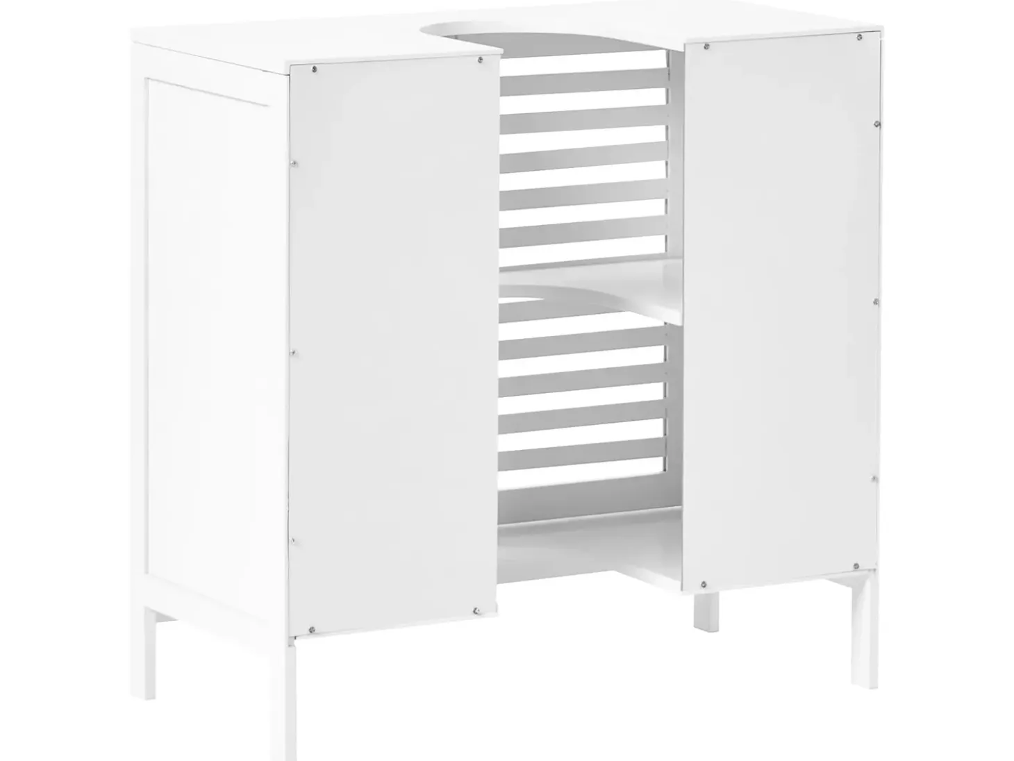 New Szafka łazienkowa pod umywalkę MISSOULA Bambus 60 cm Wszystko Do Przechowywania W Łazience|Szafki Pod Umywalkę