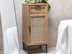 Sale Szafka łazienkowa ROSELL 40 cm Jasnobrązowy Wszystko Do Przechowywania W Łazience|Szafki Łazienkowe