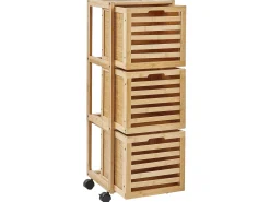 Best Szafka łazienkowa SHAWNEE Bambus 32 cm Jasno Wszystko Do Przechowywania W Łazience|Szafki Łazienkowe