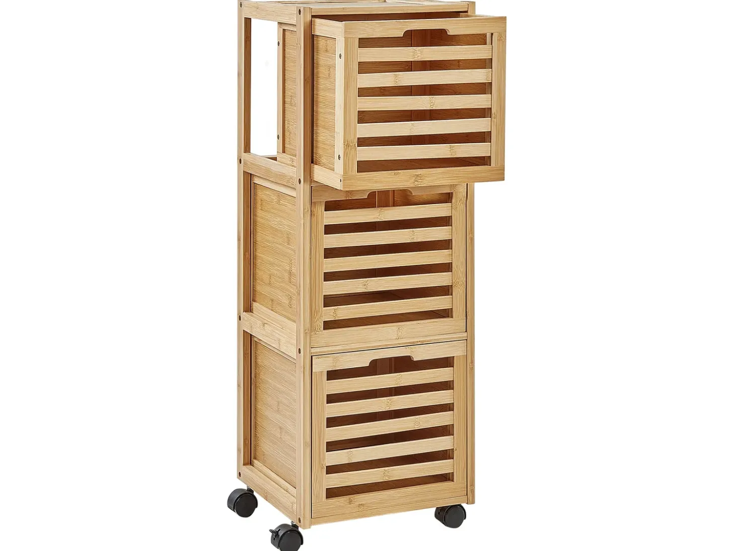 Best Szafka łazienkowa SHAWNEE Bambus 32 cm Jasno Wszystko Do Przechowywania W Łazience|Szafki Łazienkowe