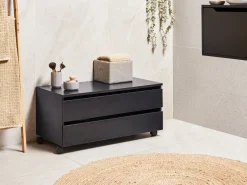 Sale Szafka łazienkowa TERESINA z kółkami 80 cm Wszystko Do Przechowywania W Łazience|Szafki Łazienkowe