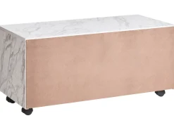 Sale Szafka łazienkowa TERESINA z kółkami 80 cm marmur Wszystko Do Przechowywania W Łazience|Szafki Łazienkowe