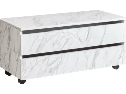 Sale Szafka łazienkowa TERESINA z kółkami 80 cm marmur Wszystko Do Przechowywania W Łazience|Szafki Łazienkowe