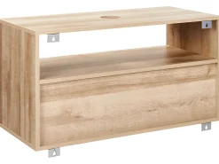 Outlet ROSELL 86 cm Jasnobrązowy Wszystko Do Przechowywania W Łazience|Szafki Pod Umywalkę