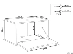 Discount Szafka łazienkowa wisząca pod umywalkę PETROLINA 60 cm marmur Wszystko Do Przechowywania W Łazience|Szafki Pod Umywalkę