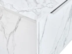 Discount Szafka łazienkowa wisząca pod umywalkę PETROLINA 60 cm marmur Wszystko Do Przechowywania W Łazience|Szafki Pod Umywalkę