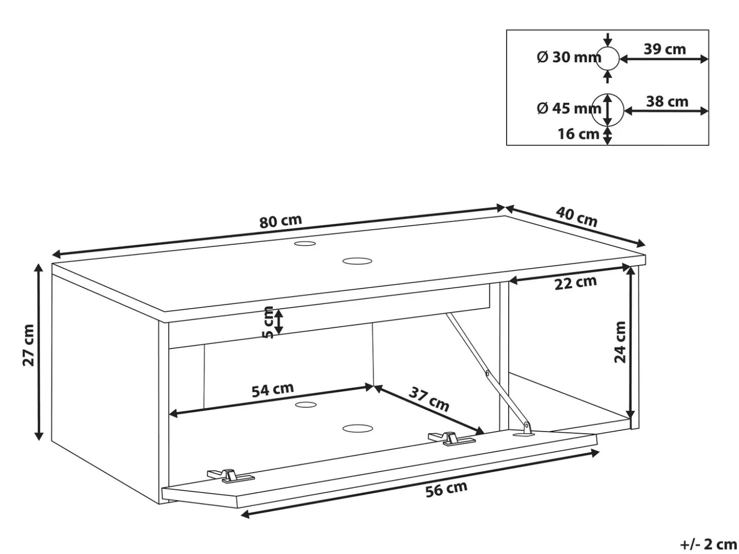 Discount Szafka łazienkowa wisząca pod umywalkę RUPANCO 80 cm Wszystko Do Przechowywania W Łazience|Szafki Pod Umywalkę