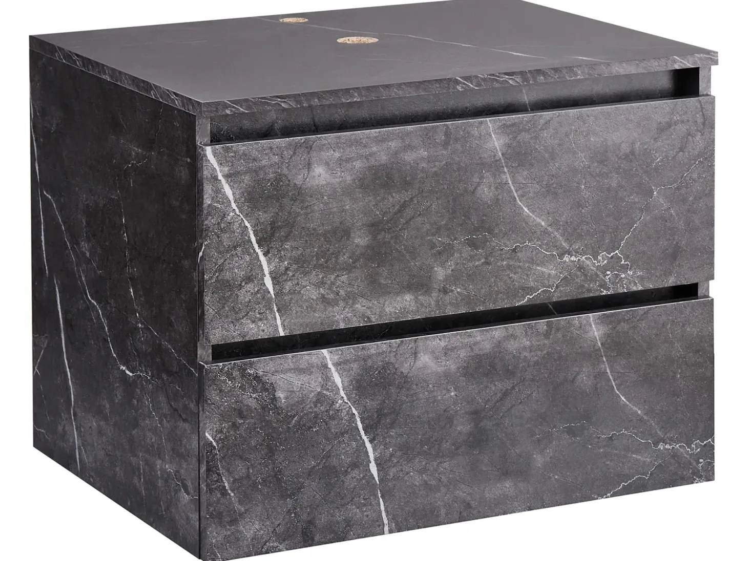 Sale Szafka łazienkowa wisząca pod umywalkę SERRA 60 cm marmur Wszystko Do Przechowywania W Łazience|Szafki Pod Umywalkę