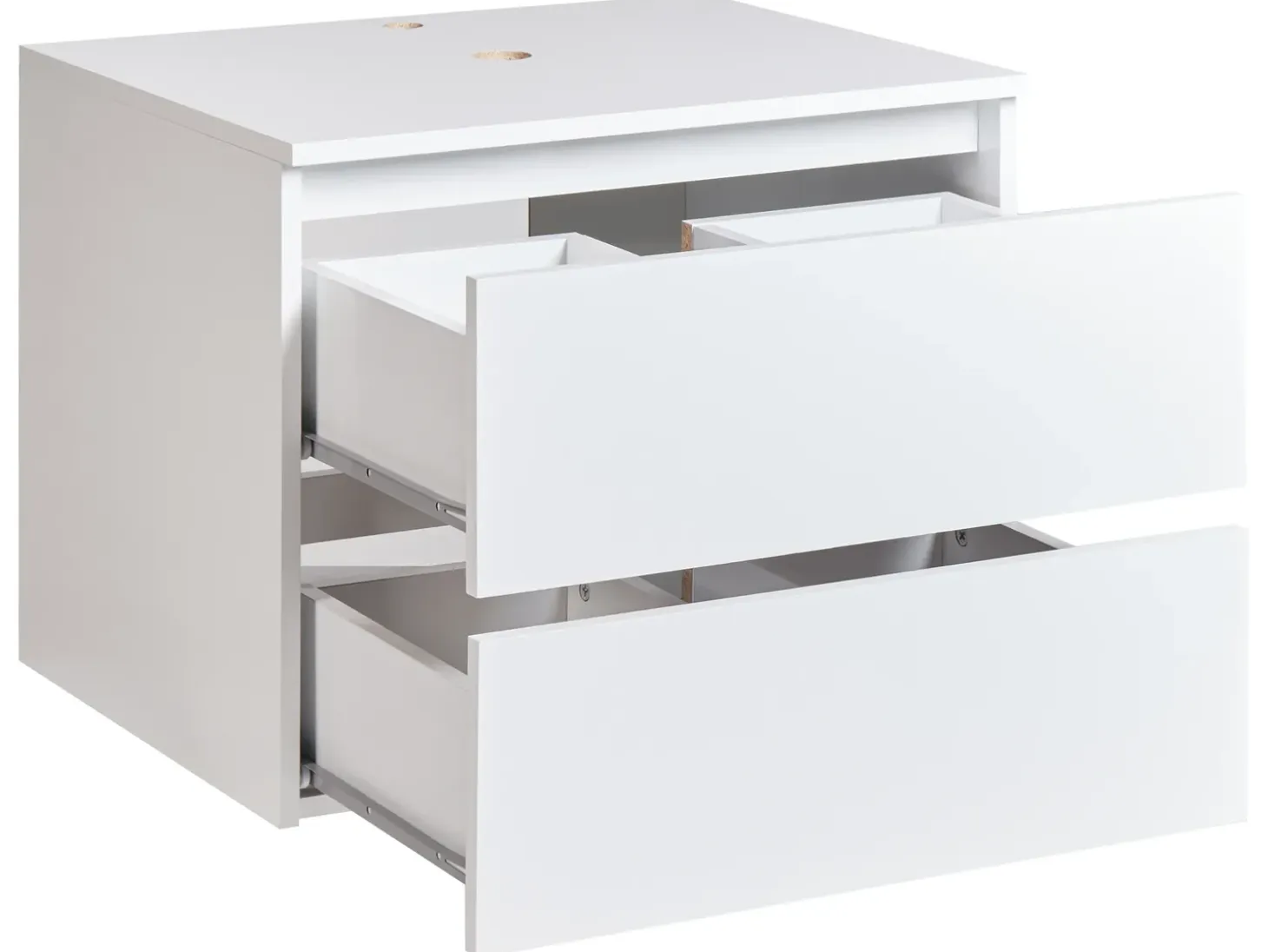 Outlet Szafka łazienkowa wisząca pod umywalkę SERRA 60 cm Wszystko Do Przechowywania W Łazience|Szafki Pod Umywalkę
