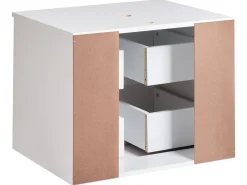Outlet Szafka łazienkowa wisząca pod umywalkę SERRA 60 cm Wszystko Do Przechowywania W Łazience|Szafki Pod Umywalkę