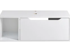 Online Szafka łazienkowa wisząca pod umywalkę CASCAVEL 80 cm Wszystko Do Przechowywania W Łazience|Szafki Pod Umywalkę