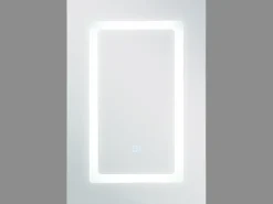 Outlet Szafka łazienkowa wisząca z lustrem LED CONDOR 40 cm 60 cm Biały Lustrzane Szafki|Wszystko Do Przechowywania W Łazience