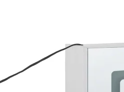 Outlet Szafka łazienkowa wisząca z lustrem LED CONDOR 40 cm 60 cm Biały Lustrzane Szafki|Wszystko Do Przechowywania W Łazience