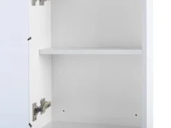 Outlet Szafka łazienkowa wisząca z lustrem LED CONDOR 40 cm 60 cm Biały Lustrzane Szafki|Wszystko Do Przechowywania W Łazience