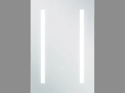 New Szafka łazienkowa wisząca z lustrem LED CAMERON 40 cm 60 cm Biały Lustrzane Szafki|Wszystko Do Przechowywania W Łazience