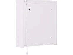 Discount Szafka łazienkowa wisząca z lustrem LED CHABUNCO 60 cm 60 cm Biały Lustrzane Szafki|Wszystko Do Przechowywania W Łazience
