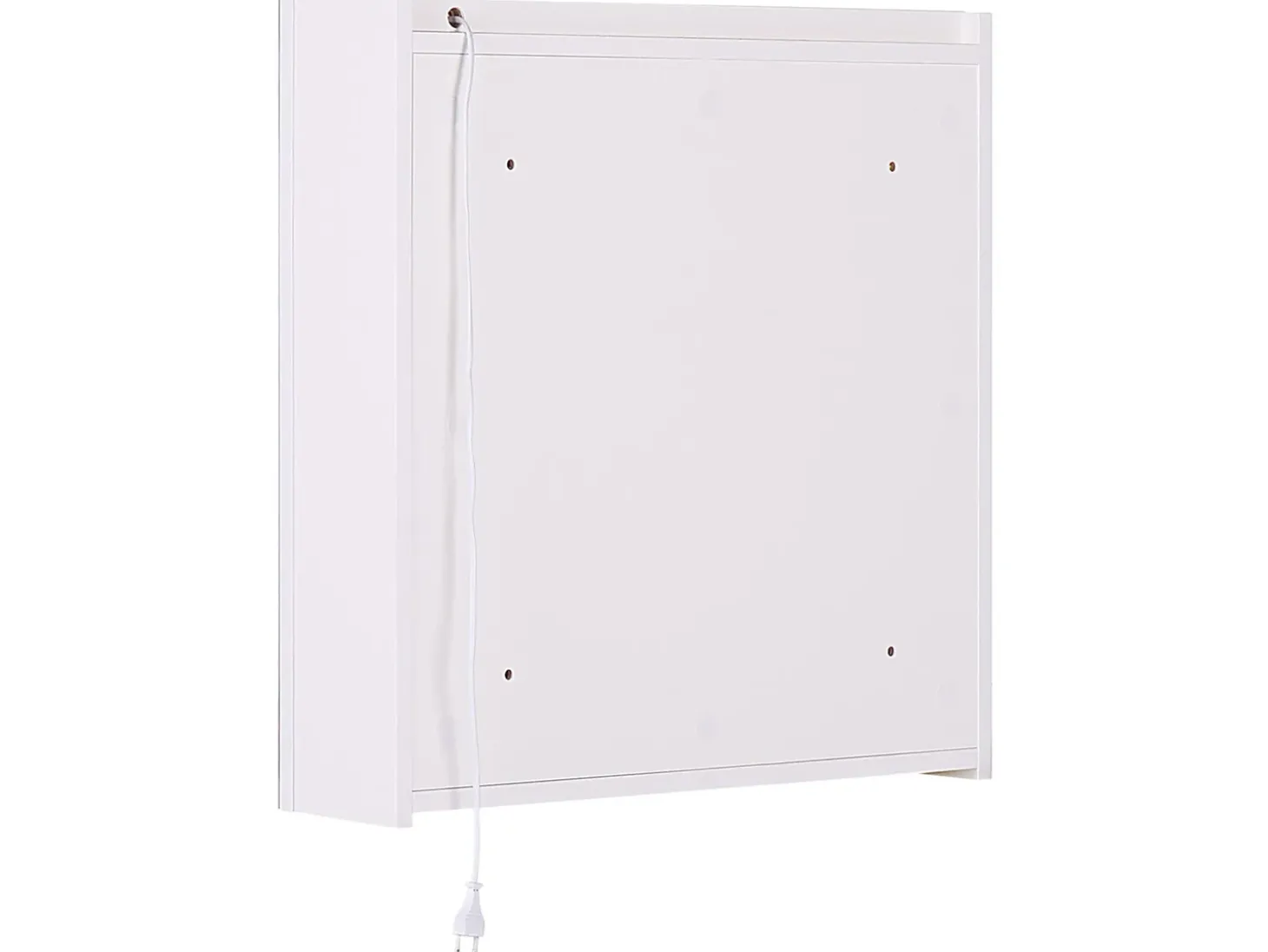 Discount Szafka łazienkowa wisząca z lustrem LED CHABUNCO 60 cm 60 cm Biały Lustrzane Szafki|Wszystko Do Przechowywania W Łazience