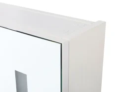 Discount Szafka łazienkowa wisząca z lustrem LED CHABUNCO 60 cm 60 cm Biały Lustrzane Szafki|Wszystko Do Przechowywania W Łazience