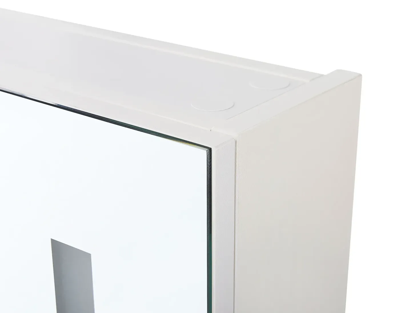 Discount Szafka łazienkowa wisząca z lustrem LED CHABUNCO 60 cm 60 cm Biały Lustrzane Szafki|Wszystko Do Przechowywania W Łazience