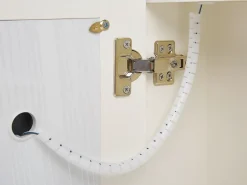 Discount Szafka łazienkowa wisząca z lustrem LED CHABUNCO 60 cm 60 cm Biały Lustrzane Szafki|Wszystko Do Przechowywania W Łazience