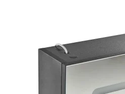 Szafka łazienkowa wisząca z lustrem LED CONDOR 40 cm 60 cm Czarny Lustrzane Szafki|Wszystko Do Przechowywania W Łazience