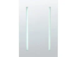 New Szafka łazienkowa wisząca z lustrem LED CAMERON 40 cm 60 cm Czarny Lustrzane Szafki|Wszystko Do Przechowywania W Łazience