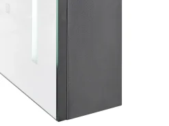 New Szafka łazienkowa wisząca z lustrem LED CAMERON 40 cm 60 cm Czarny Lustrzane Szafki|Wszystko Do Przechowywania W Łazience