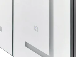 Outlet Szafka łazienkowa wisząca z lustrem LED MAZARREDO 60 cm 60 cm Czarny Lustrzane Szafki|Wszystko Do Przechowywania W Łazience
