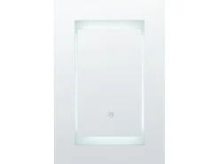 Outlet Szafka łazienkowa wisząca z lustrem LED MALASPINA 40 cm 60 cm Czarny Lustrzane Szafki|Wszystko Do Przechowywania W Łazience