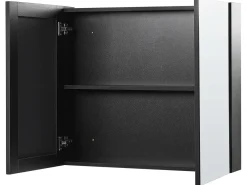 Hot Szafka łazienkowa wisząca z lustrem NAVARRA 70 cm Czarny Lustrzane Szafki|Wszystko Do Przechowywania W Łazience