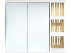 Sale NUBES 80 cm 70 cm Biały Lustrzane Szafki|Wszystko Do Przechowywania W Łazience