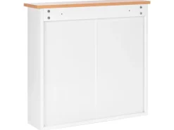 New ALAMOS 65 cm 60 cm Biały Lustrzane Szafki|Wszystko Do Przechowywania W Łazience