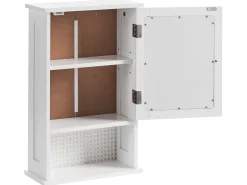 Clearance Szafka łazienkowa wisząca z lustrem HUILA 34 cm 53 cm Lustrzane Szafki|Wszystko Do Przechowywania W Łazience