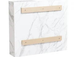 Sale Szafka łazienkowa wisząca z lustrem JOINVILLE 60 cm 54 cm marmur Lustrzane Szafki|Wszystko Do Przechowywania W Łazience