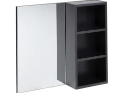Outlet Szafka łazienkowa wisząca z lustrem JOINVILLE 60 cm Lustrzane Szafki|Wszystko Do Przechowywania W Łazience