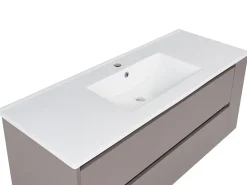 Hot Szafka łazienkowa wisząca z umywalką MANCORA Beżowoszary Wszystko Do Przechowywania W Łazience|Szafki Pod Umywalkę