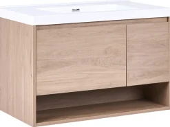 Best Szafka łazienkowa wisząca z umywalką UMAYO Jasno Wszystko Do Przechowywania W Łazience|Szafki Pod Umywalkę