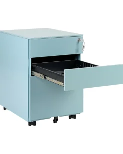 Clearance Szafka biurowa CAMI Metal Błękitny Szafki Biurowe|Wszystko Do Przechowywania